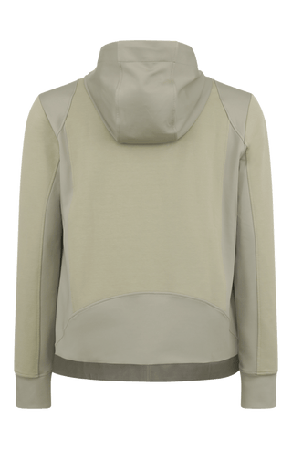 Herrenjacke FreddyMulti in sage grün  mit Kapuze aus innovativem Materialmix aus Natural Powerstretch und elastischer Baumwolle. Besonders weich und angenehm zu tragen, mit optimaler Bewegungsfreiheit und gutem Sitz. Hochwertige Alcantara-Details an Reißverschluss und Saum, zwei Eingrifftaschen sowie Zwei-Wege-Frontzip. Vielseitig kombinierbar für sportliche und urbane Looks.