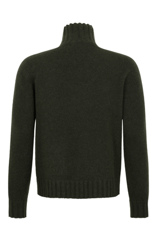 Kaschmir Rollkragenpullover Herren Aiden-WS 086549 in Grün (Farbe 84 0 Ivy – Rueckansicht Freisteller