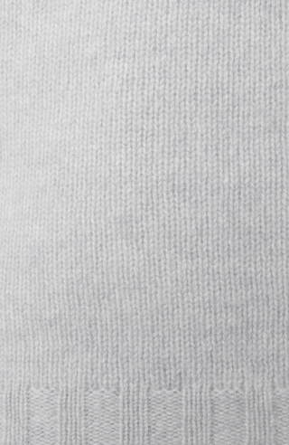 Kaschmirpullover für Damen von Frauenschuh in der Farbe lightsilver Detailansicht.