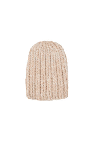 KathiMulti Bi-Color Strickmütze aus Kaschmir. Weich wie Seide, handgestrickt mit klassischem Mützen-Rippstrick. Multi-Color-Optik. Liegt angenehm auf der Haut, juckt nicht und schenkt Wärme. In der Farbe Beige (Farbe: creme)