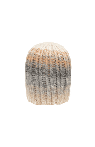 KathiMulti Bi-Color Strickmütze aus Kaschmir. Weich wie Seide, handgestrickt mit klassischem Mützen-Rippstrick. Multi-Color-Optik. Liegt angenehm auf der Haut, juckt nicht und schenkt Wärme. In der Farbe Natur (Farbe: nature)
