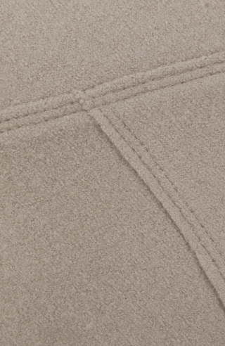 Knielanger Damen-Walkrock Modell Zita in cashmere Detailansicht – eleganter Wollrock mit klassischem Schnitt, ideal für Herbst und Winter.