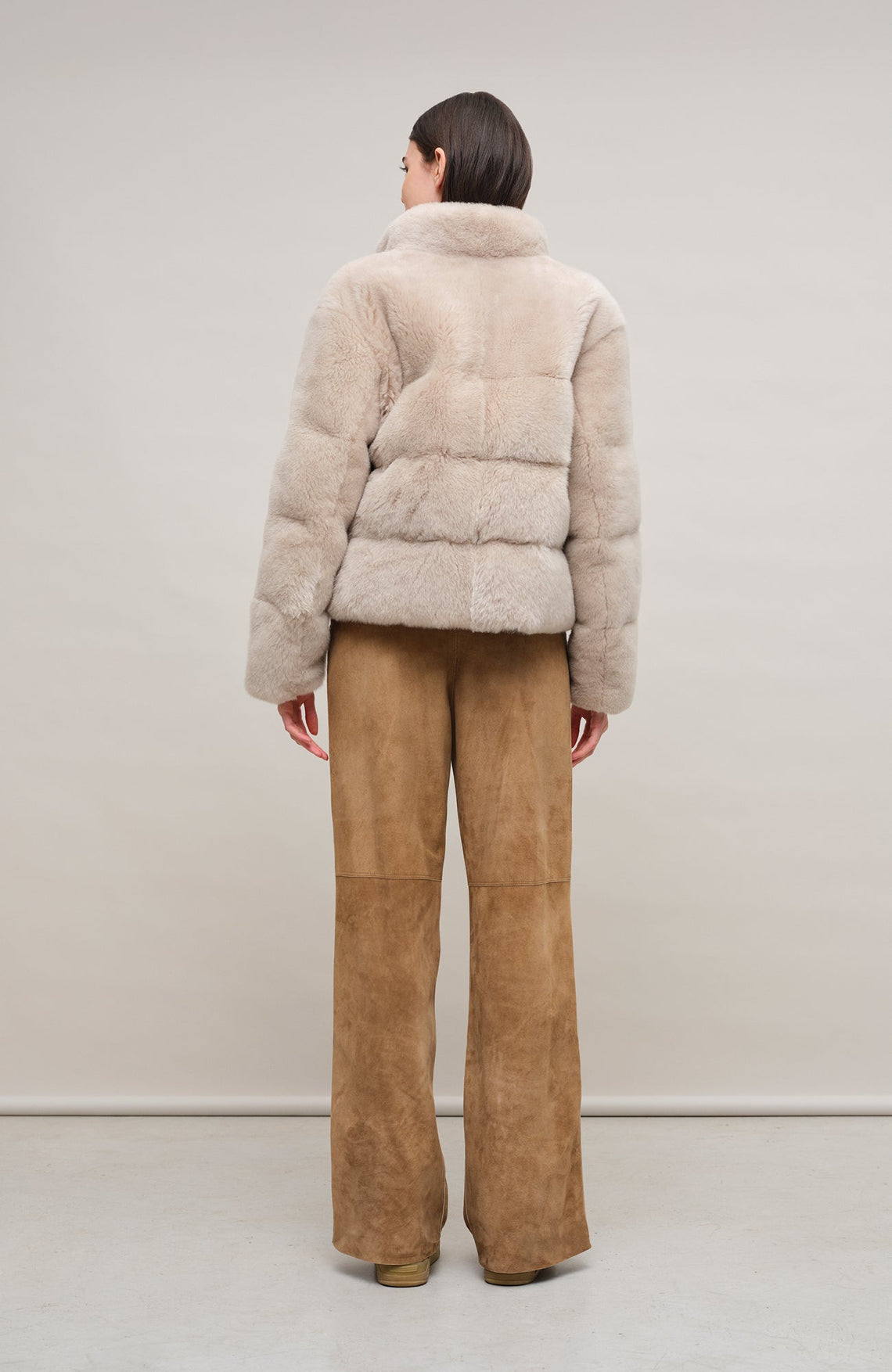 Lammfelljacke mit Daunenfüllung - Alpine-SC