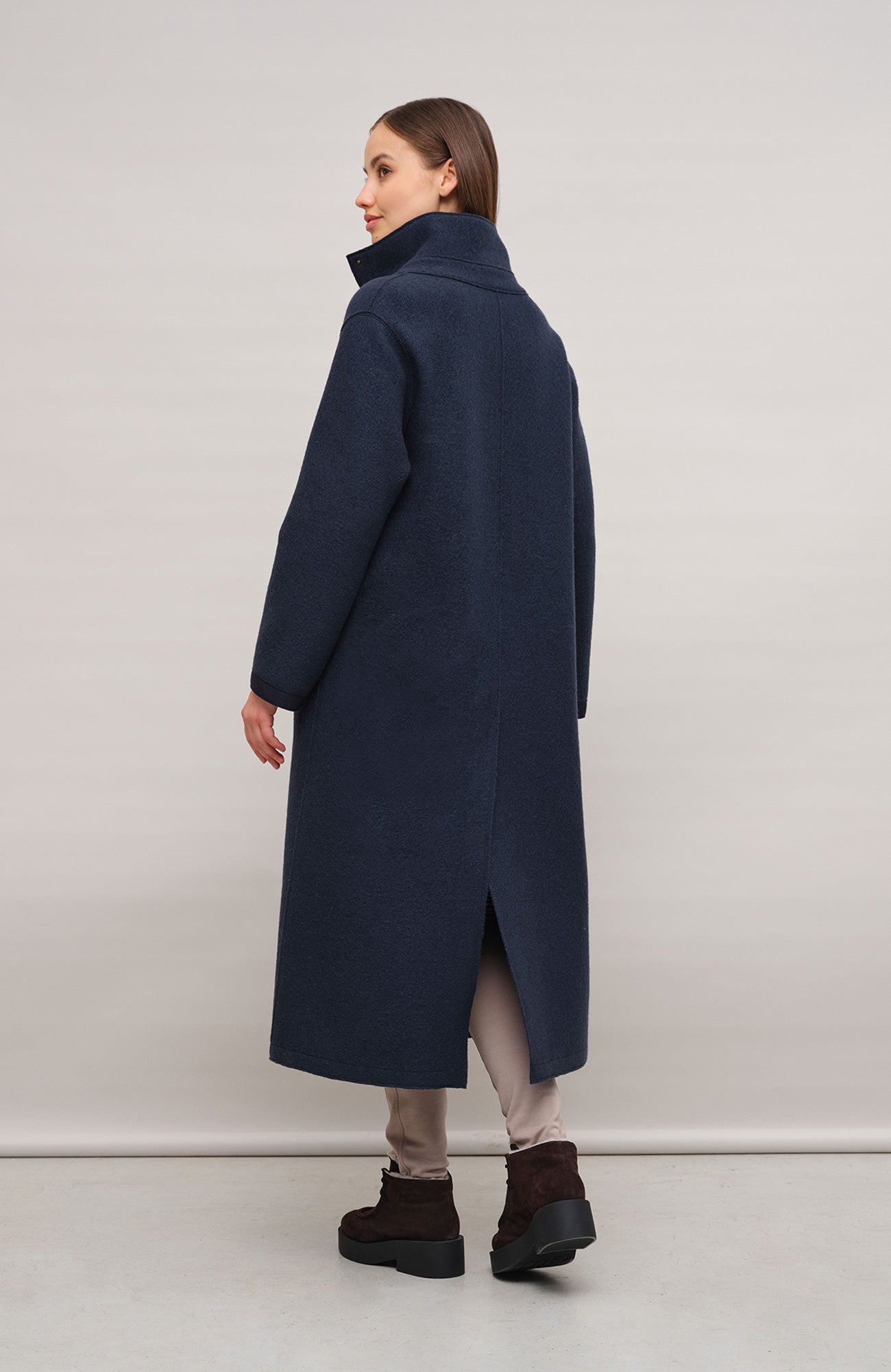 Manteau en laine bouillie - Ella