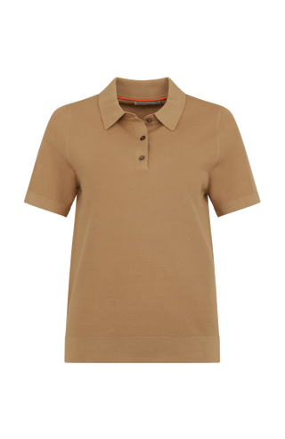 Hochwertiges Damen-Poloshirt aus feinster italienischer Baumwolle in superweicher, atmungsaktiver Piqué-Qualität. Klassischer Polokragen mit 3 Knöpfen und Rippstrickbündchen an Kragen, Ärmeln und Bund für eine perfekte Passform. Leicht taillierter Schnitt für eine feminine Silhouette. Vielseitig kombinierbar für elegante oder lässige Looks, angenehm auf der Haut und langlebig.
