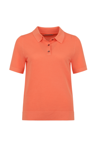 Hochwertiges Damen-Poloshirt aus feinster italienischer Baumwolle in superweicher, atmungsaktiver Piqué-Qualität. Klassischer Polokragen mit 3 Knöpfen und Rippstrickbündchen an Kragen, Ärmeln und Bund für eine perfekte Passform. Leicht taillierter Schnitt für eine feminine Silhouette. Vielseitig kombinierbar für elegante oder lässige Looks, angenehm auf der Haut und langlebig.