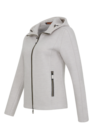 Veste en laine bouillie avec capuche - Rania