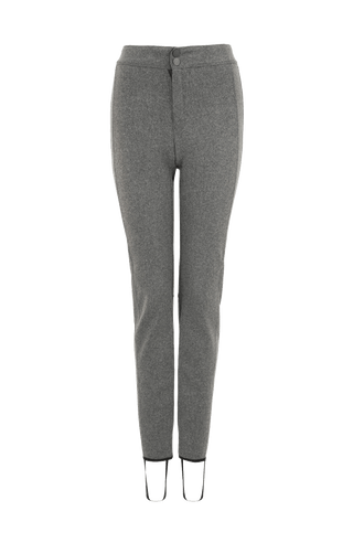 Steghose aus Loden flanellgrey von vorne