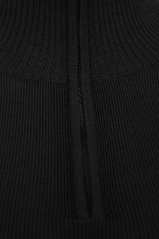 Damen Unterziehshirt Modell 713560 Jean-MV in Schwarz, Detailansicht, aus feinster Merinowolle von Frauenschuh