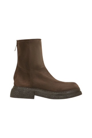 Ankle Boots aus Veloursleder mit Lammfell - GILL