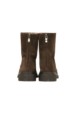 Stivaletti Gill in camoscio foderati in shearling