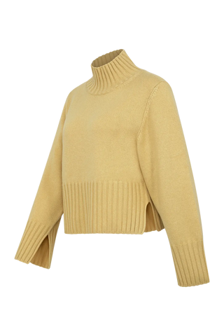 Kaschmir Strickpullover mit Rollkragen - Alva-WS