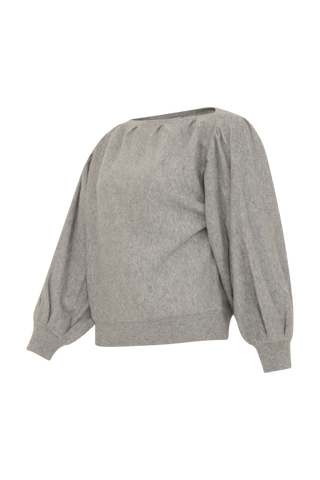 Pullover mit Ballonärmeln aus 100 % Kaschmir