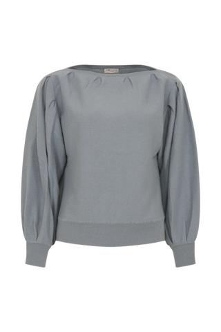 Pullover mit Ballonärmeln aus 100 % Kaschmir