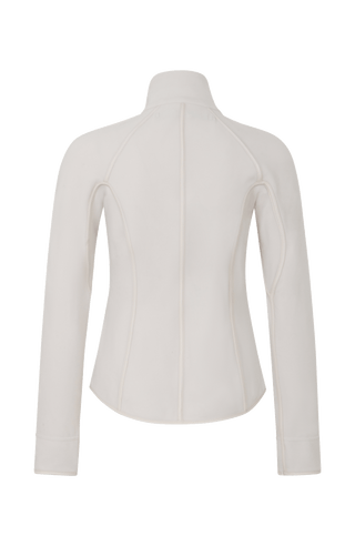 Klassische Frauenschuh-Jacke aus biologisch abbaubarem Microfleece. Enganliegend und feminin geschnitten mit abgerundetem Saum, Zwei-Wege-Zipper und seitlichen Taschen mit Zip. Das Material hält warm, ist komfortabel, leicht zu pflegen und nachhaltig. Farbe Beige (Farbe: sandstone).