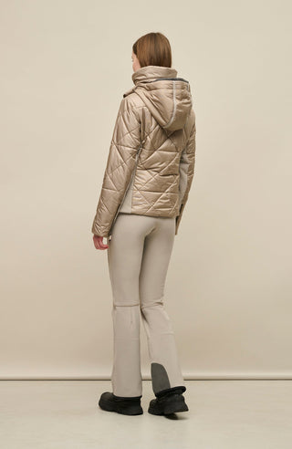 Winddichte Damen-Skihose Issy aus Softshell in braun-beige (Farbe: cashmere)