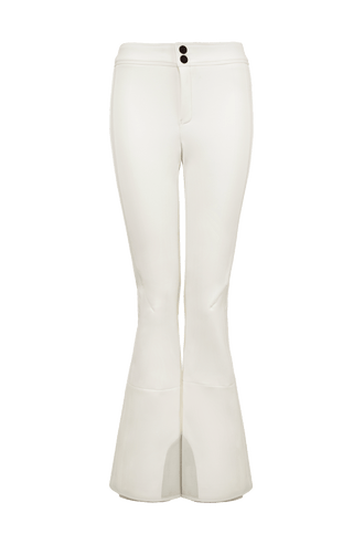 Winddichte Damen-Skihose Issy aus Softshell in Weiß (Farbe: milk)