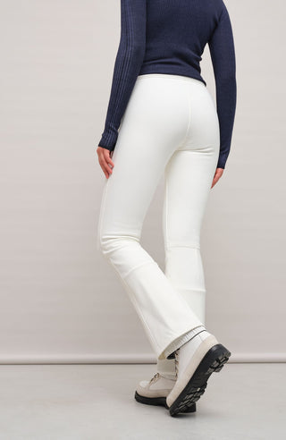 Winddichte Damen-Skihose Issy aus Softshell in weiß (Farbe: milk)