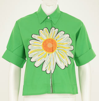 Chemise brodée à la main