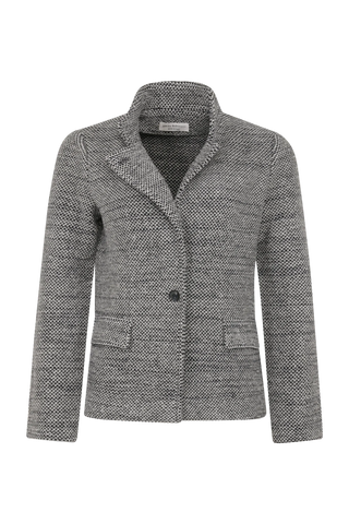 Amanda B. Blazerjacke in melierter Optik