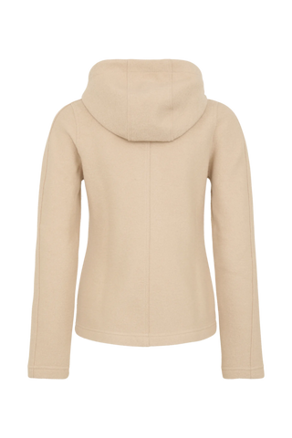 Veste en laine bouillie avec capuche - Rania