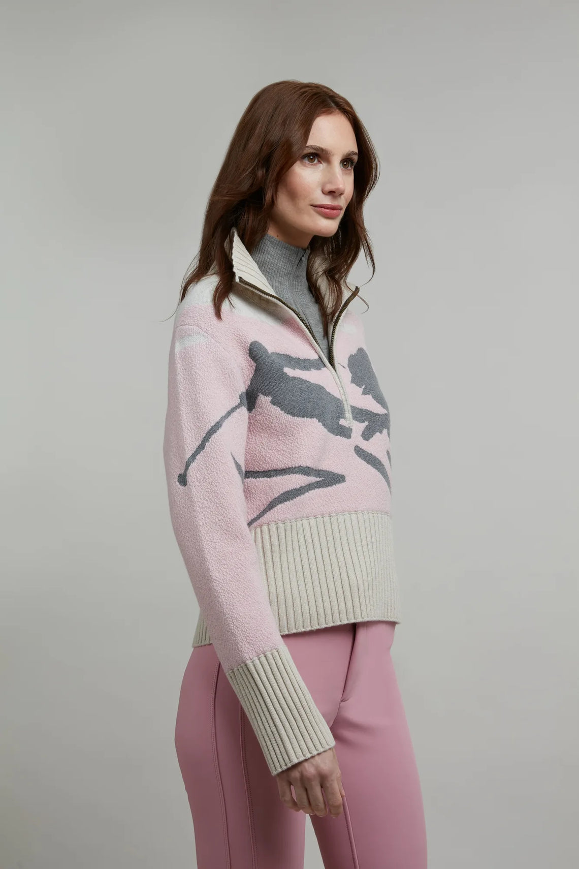 Ski Pullover mit Skifahrermotiv - Ingrid-ME