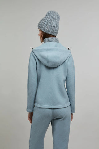 Veste en laine bouillie avec capuche - Rania