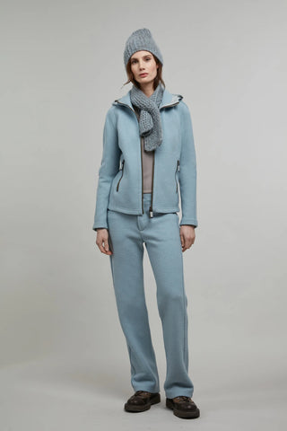Veste en laine bouillie avec capuche - Rania