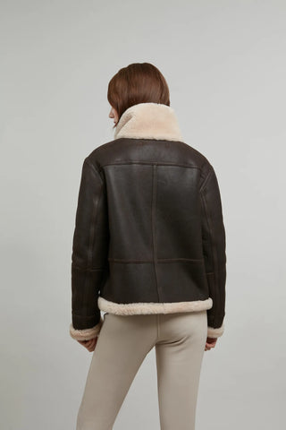 Giacca in shearling stile biker - Miray-MDF