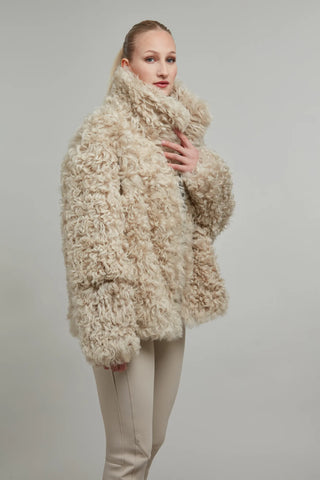 Curly Shearling Jacket - Dolli-AL