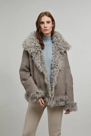 Curly Shearling Jacket - Dolli-AL