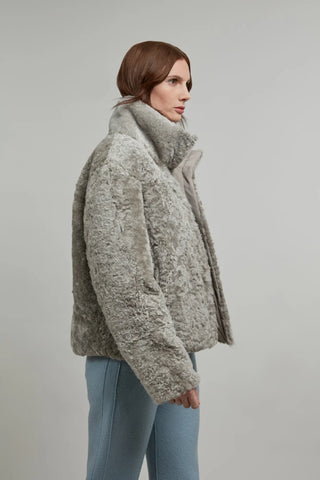 Lammfelljacke mit Daunenfüllung - Alea-LL