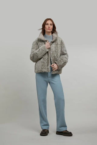 Lammfelljacke mit Daunenfüllung - Alea-LL