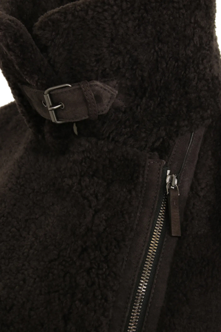 Shearling Biker Jacket - Jolina