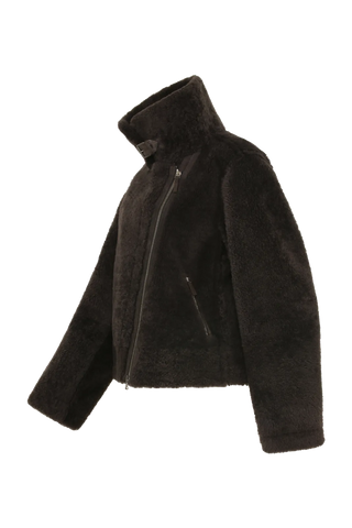 Shearling Biker Jacket - Jolina