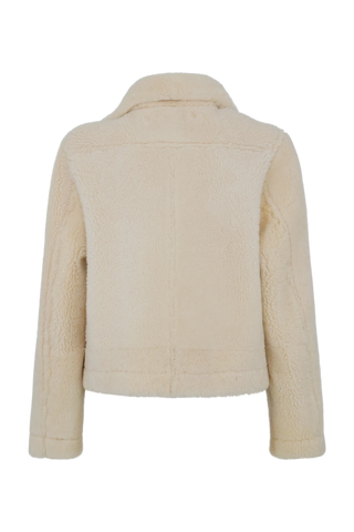 Lammfelljacke im Bikerstil - Jolina-MV