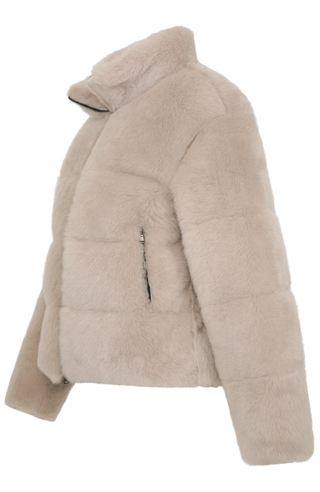 Shearling Jacket with Down Filling - Alpine-SC