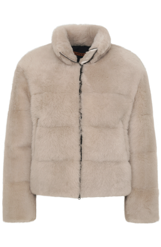 Shearling Jacket with Down Filling - Alpine-SC