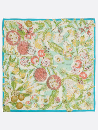 Seidentuch mit Frucht-Print - 65 Silk