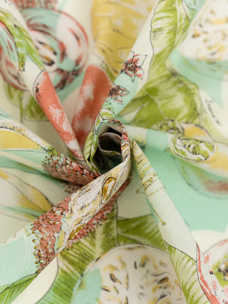 Seidentuch mit Frucht-Print - 65 Silk