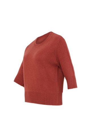 Maglione in cashmere con maniche a 3/4