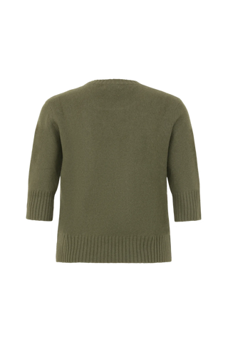 Maglione in cashmere con maniche a 3/4