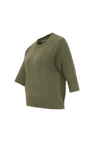 Maglione in cashmere con maniche a 3/4