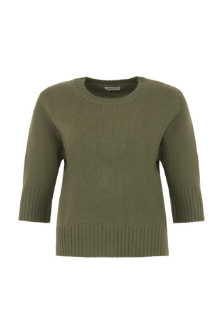 Maglione in cashmere con maniche a 3/4