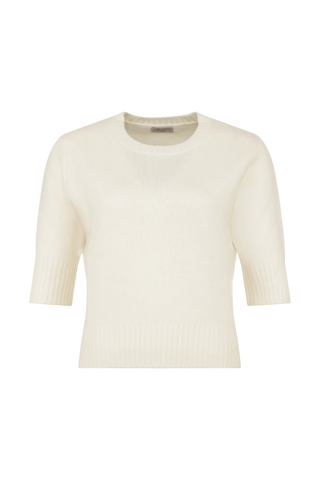 Maglione in cashmere con maniche a 3/4