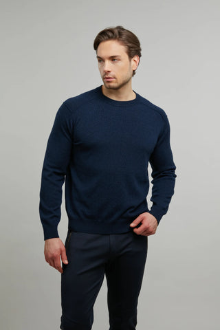 Cashmere Sweater with a Round Neckline - Sebastian-WS