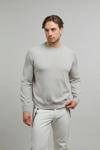 Cashmere Sweater with a Round Neckline - Sebastian-WS