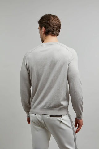 Cashmere Sweater with a Round Neckline - Sebastian-WS