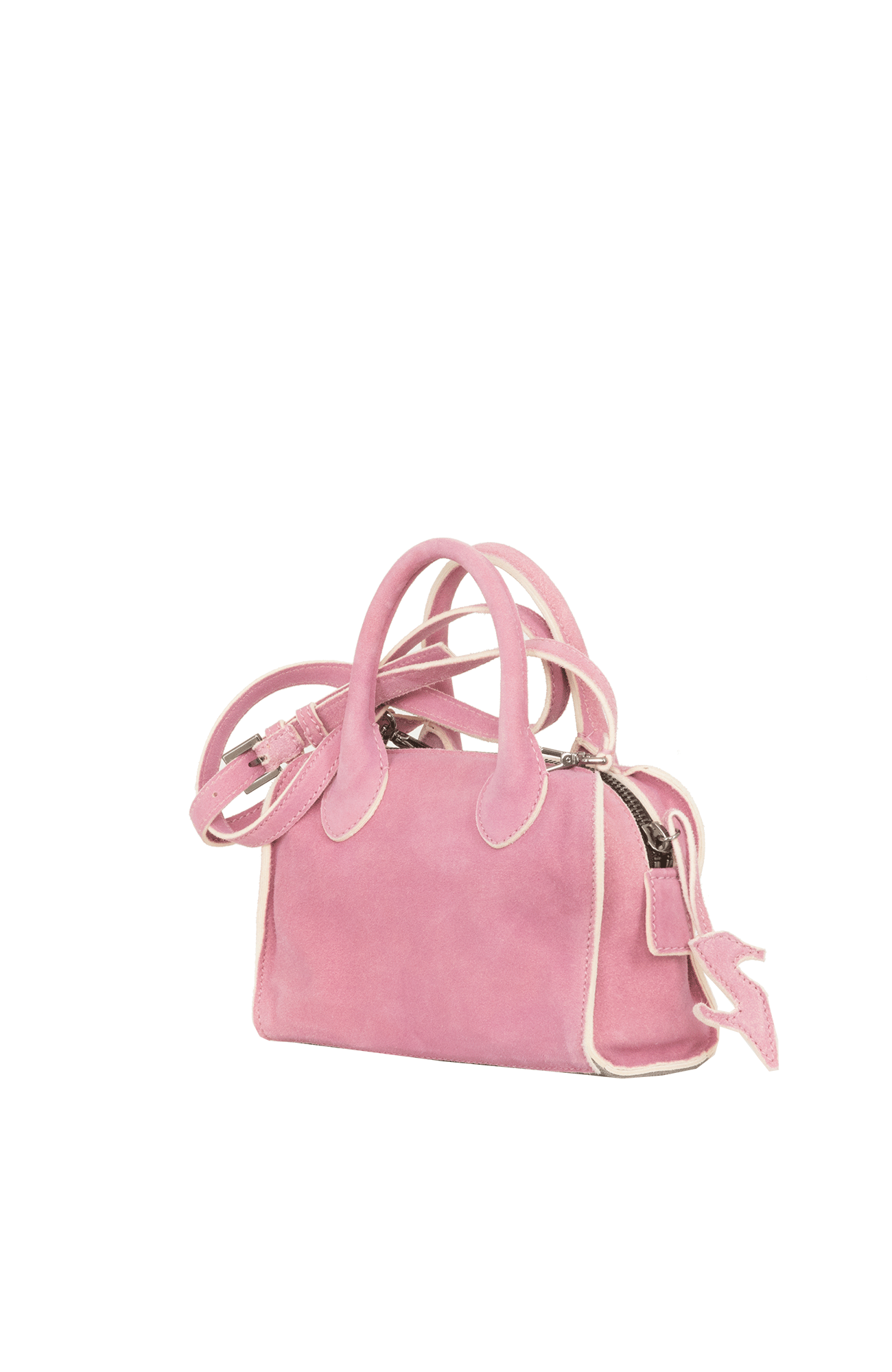 Shopper HamptonS-EL aus weichem ECO-Ziegenleder, innen mit Baumwolle gefüttert, offenkantige Nahtverarbeitung, Innentasche mit Knopfverschluss, zwei Trageriemen, Metallzipper, Boden innen mit Canvas verstärkt, außen mit Baumwoll-Cotton gefüttert, Frauenschuh Logo-Label am Außenzipper. In der Farbe Hellrosa (Farbe: rose)