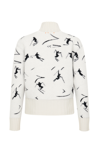 Knitted sweater with skier motif - TinaMulti